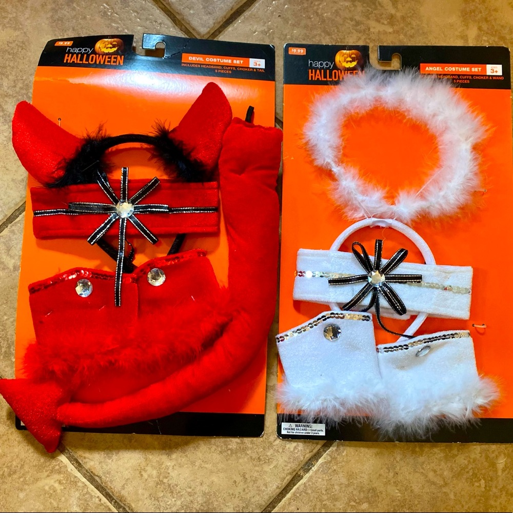 Halloween Devil and Angel Costume Lot.